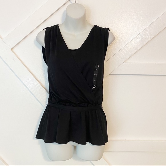Banana Republic Factory Tops - Banana Republic Draped Surplice Peplum Blouse XS